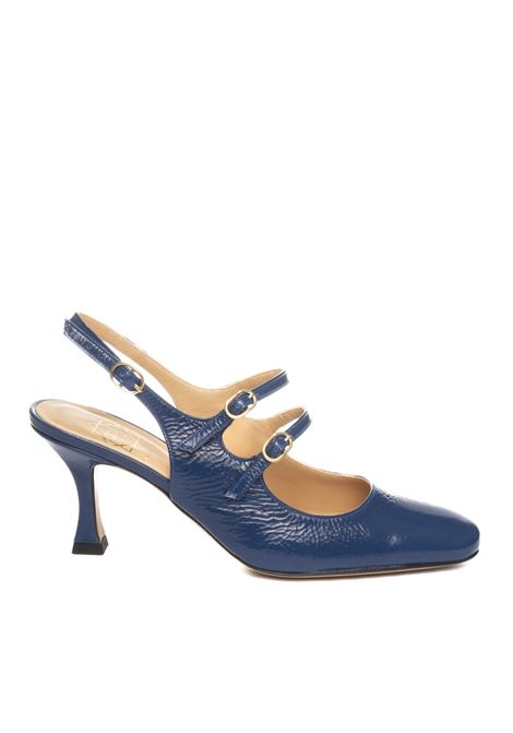 Décolleté pelle blu FRANCO RUSSO | 1306SFINISH-NAVY